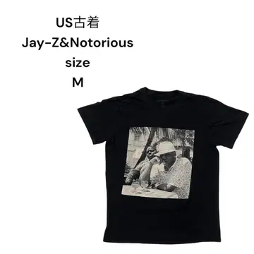 US 구제 의류 Jay-Z & Notorious 그래픽 티셔츠 M 블랙