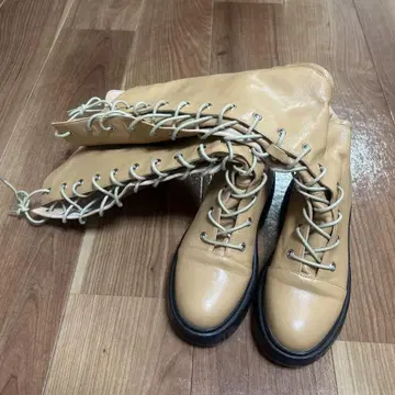 jouetie 레이스업 롱 부츠