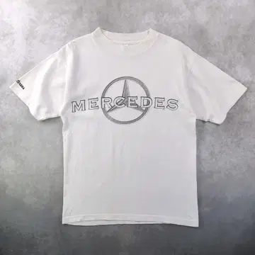 90s 메르세데스 벤츠 USA제 프린트 티셔츠 화이트 M 578
