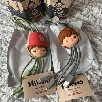 미사용 새상품 POPMART Hirono 케이블 2개 세트 히로노 익명