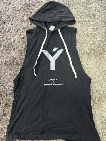 LYFT 후드 부착 블랙 탱크탑 L