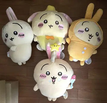치이카와 토끼 BIG 봉제 인형 4종 세트 파자마 생일 요정 엉덩이