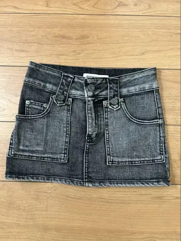 BOHEMSEO 마이크로 미니 데님 스커트