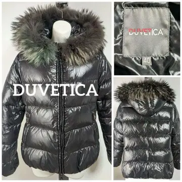 듀베티카 DUVETICA 블랙 퍼 다운 자켓