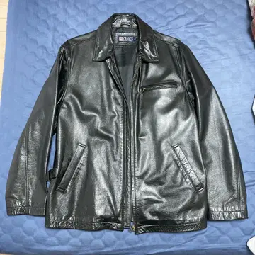 가격 인하 새상품급 chaps ralph lauren 블랙 가죽 자켓 m