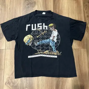 rush 빈티지 티셔츠 90S