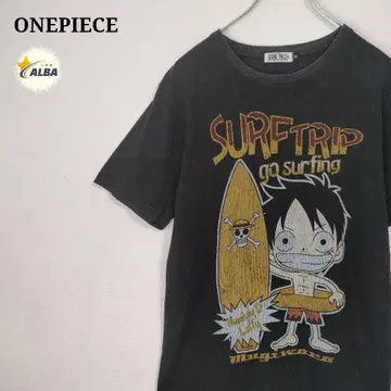 ONEPIECE 원피스 티셔츠 루피 빈티지 블랙 M