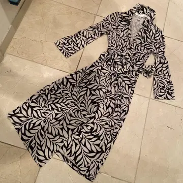 Diane von Furstenberg 실크 롱 원피스