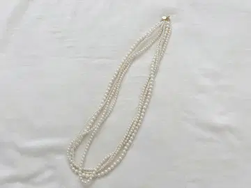 UNITED ARROWS 화이트 펄 4연 목걸이