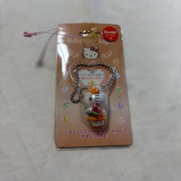 헬로키티 HELLOKITTY 키링 엔젤 키티 오렌지