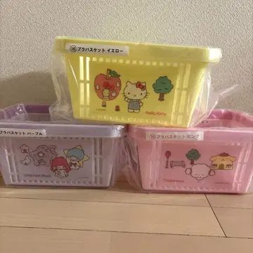 산리오 복권 플라 바스켓 키티 코기민 키키라라 3개 세트