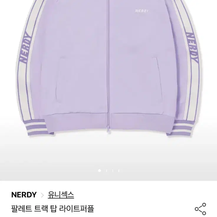 NERDY | 널디 Nerdy DNA Monogram Track Top Jersey Blue haneul