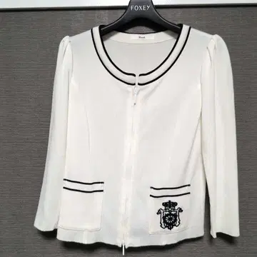 르네 가디건 자켓 엠블럼 자수 34