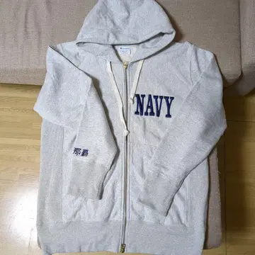 챔피온 NAVY 로고 집업 후드티 M 사이즈