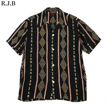 R.J.B/플랫 헤드 "DIAMOND RAYON BORDER" 알로하