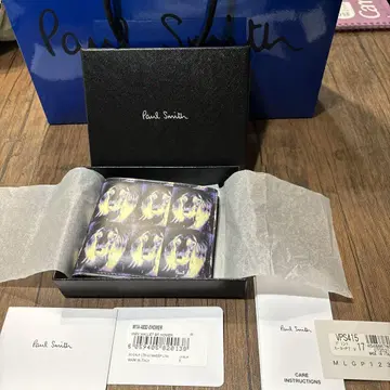미사용 폴스미스 애견 호마 프린트 두겹 지갑
