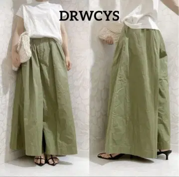 DRWCYS 도로시 와이드 팬츠 플레어 카키 그린 여성용