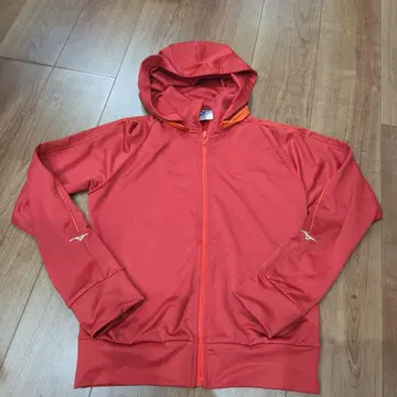 Mizuno 저리 후드 부착 레드 후드티
