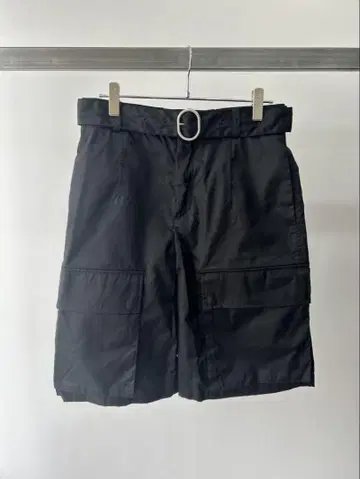 질샌더 25SS 벨트 나일론 하프 팬츠
