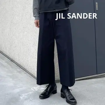 JILSANDER 테일러드 크롭 와이드 팬츠