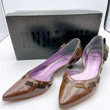 ANNA SUI 안나수이 퍼플 벨벳 펌프스 23cm