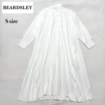 새상품급 BEARDSLEY 셔츠 원피스 롱 기장 긴팔 화이트