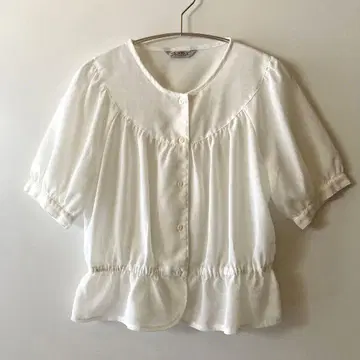 빈티지 페플럼 블라우스 80년대 90년대
