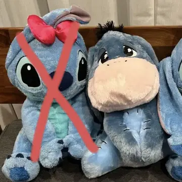 스티치 이요르 봉제 인형 3종 세트