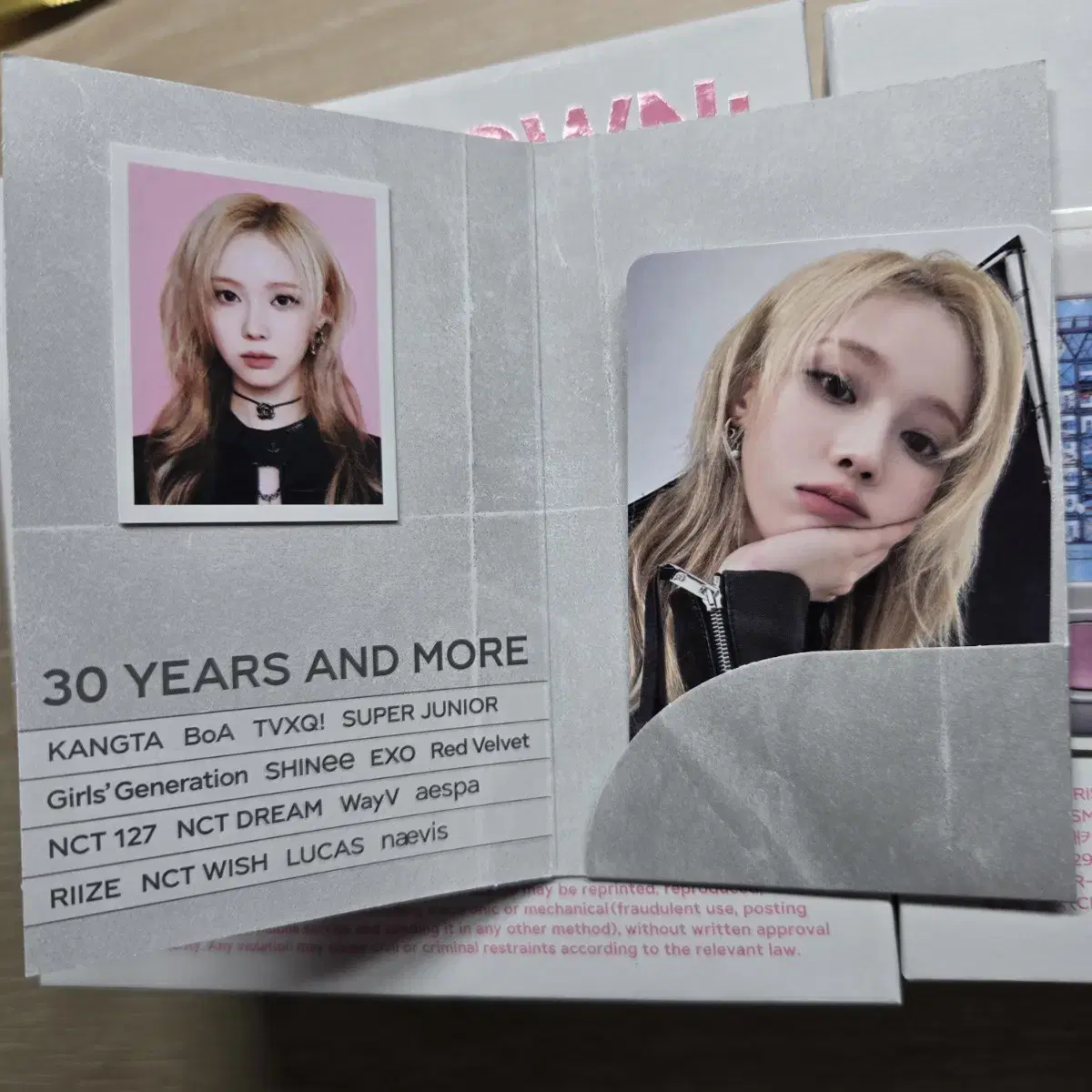 AESPA | 에스파 SM MP3 Aespa Winter poca ID photo on Bunjang