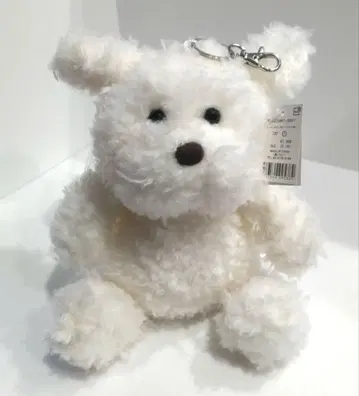 WEGO 위고 모코모코 강아지 봉제 인형 키링 강아지 화이트