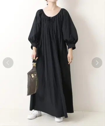 Spick & Span 에코 나일론 개더 원피스