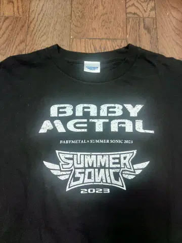 BABYMETAL summer sonic 2023 티셔츠 M 블랙 완판템