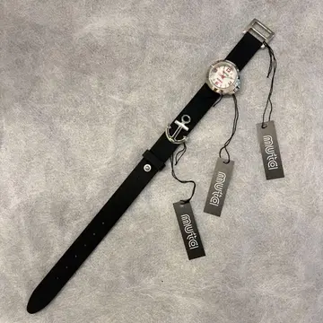 새상품급 muta 무타 손목시계 블랙 고무 벨트