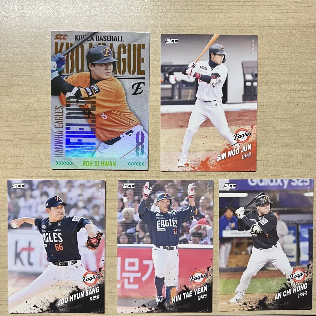 [Bulk] Hanwha Eagles KBO card Noh Si-hwan, Holo, Shim Woo-jun, Ahn Chi-hong, Kim Taeyeon