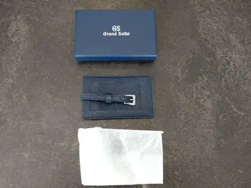 Grand Seiko 그랜드세이코 네이비 가죽 카드 케이스