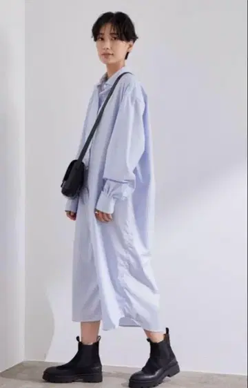 baserange 스트라이프 셔츠 원피스 S 사이즈