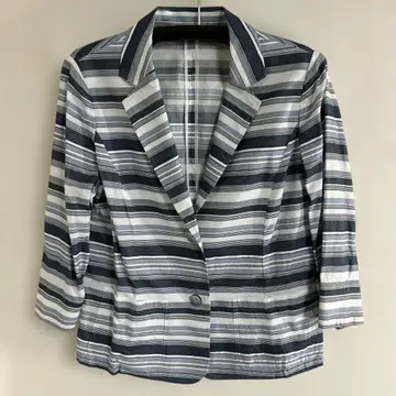 ROCHAS 13+ 스트라이프 테일러드 자켓 3/4 소매 코튼 100