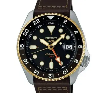 최신 모델! SEIKO 자동 감기 GMT 손목시계 SBSC020