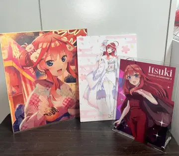 5등분의 신부 나카노 사츠키 색지 아크릴 스탠드 3개 세트