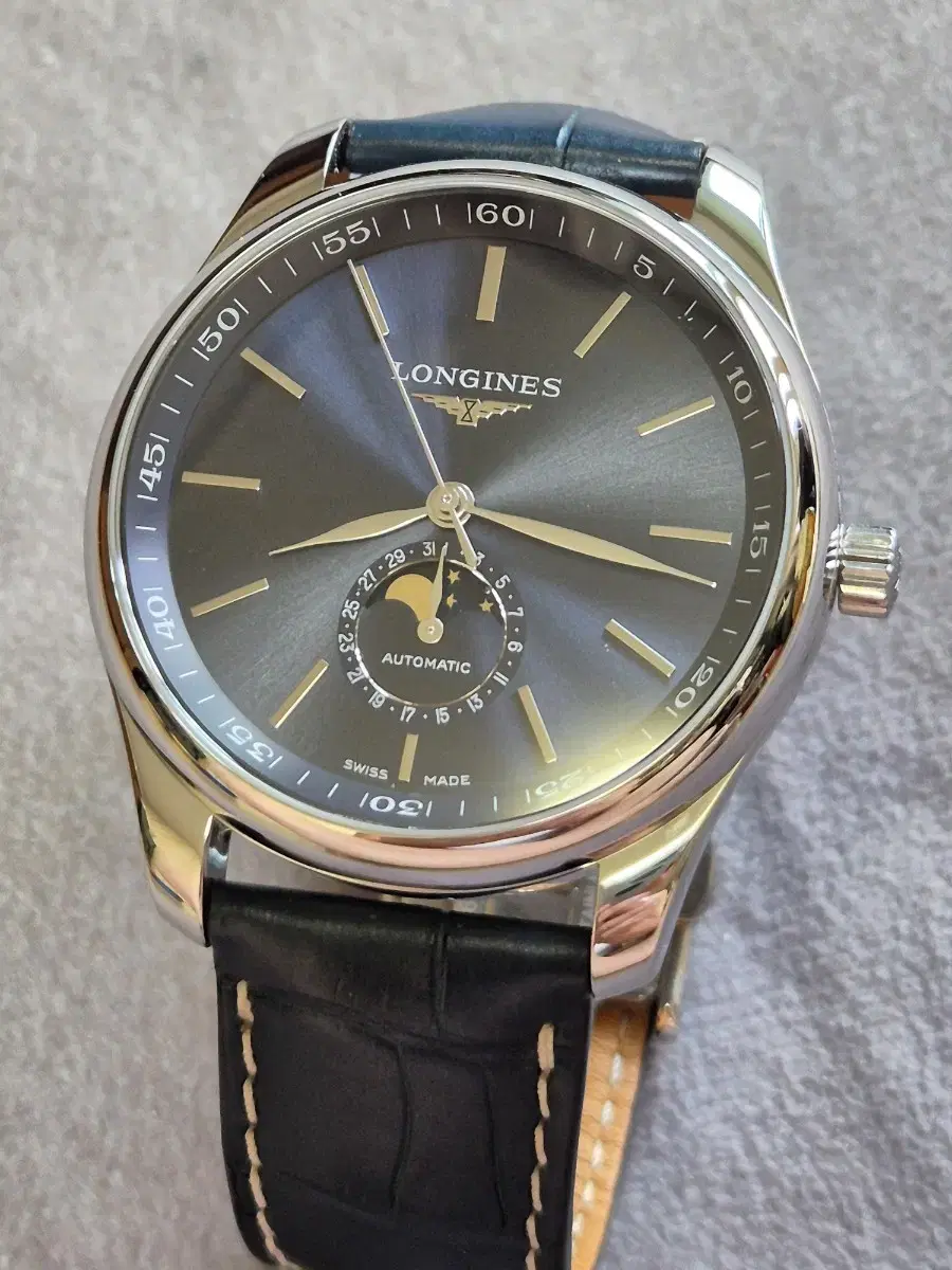 Longines Master Collection Moon Phase Blue Dial 42mm