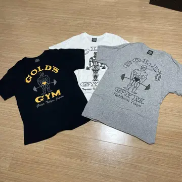GOLD'S GYM 네임 드롭 티셔츠 3장 세트 L 사이즈