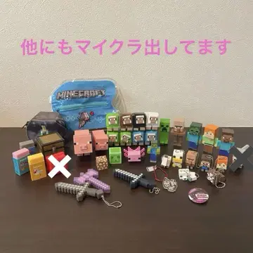 Minecraft 마인크래프트 미니 피규어 오리지널 파우치 포함