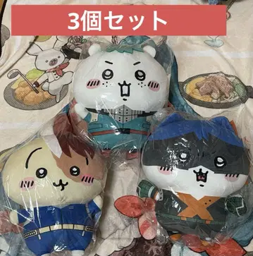 치이카와 히로아카 봉제 인형 하치와레 토끼 3개 세트