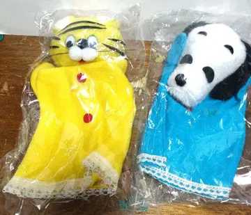 퍼펫 봉제 인형 세트 스누피 인형 셀로이드 쇼와 레트로 마스코트