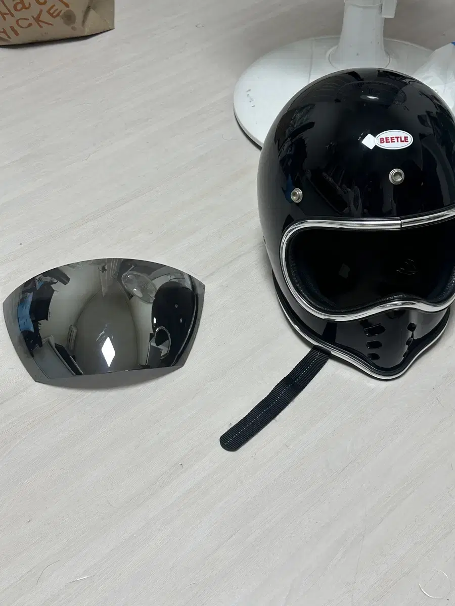 Ocean Beetle Nouveauz MTX Black Chrome Molding Large Size + Shield