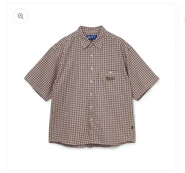 BoTT 셔츠 Multi Check S/S Shirt Brown L