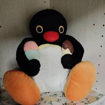 핑구 간식 DX 봉제 인형 30cm 레트로 레어