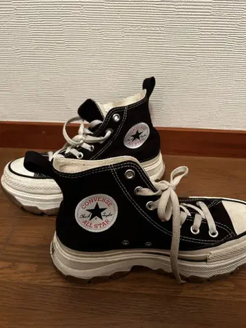 CONVERSE ALL STAR 네이비 컬러 하이컷 통굽 스니커즈