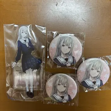 게이머즈 봄의 덕질 응원 페어 뱅드림 아크릴 스탠드 캔뱃지 무츠