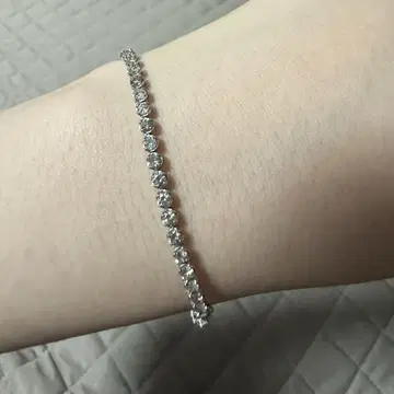 테니스 팔찌 다이아몬드 Pt 약 3ct